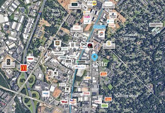 4211-4221 South Blvd, Charlotte, NC - AERIAL map view