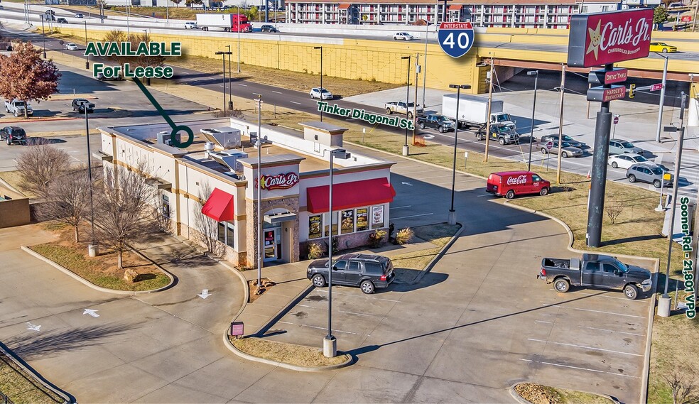 5550 Tinker Diagonal St, Del City, OK for lease - Aerial - Image 1 of 3