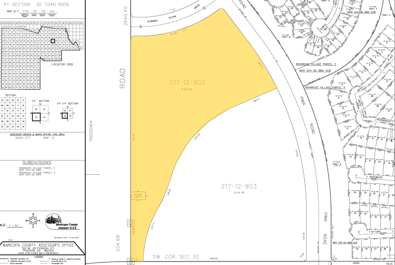 18940 N Pima Rd, Scottsdale, AZ for lease - Plat Map - Image 2 of 6