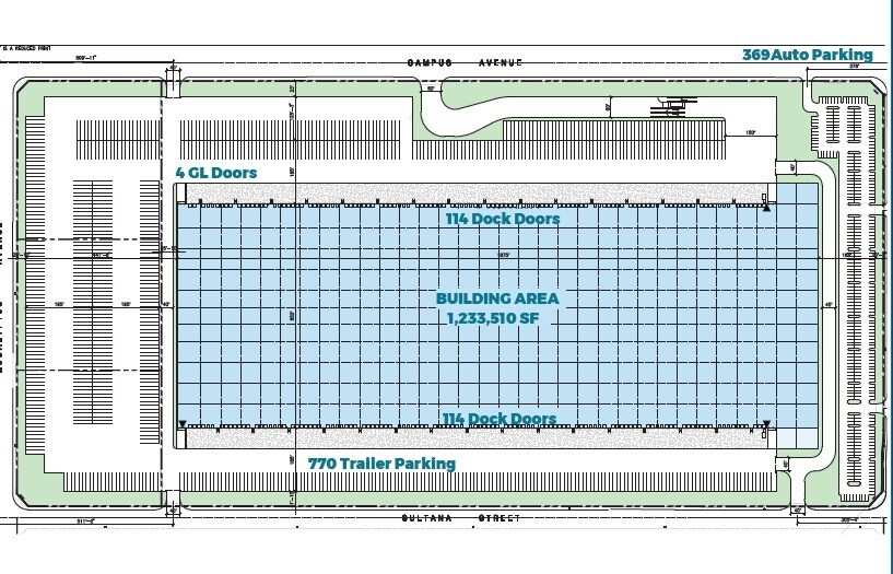 SEC Eucalyptus & Euclid, Ontario, CA for lease - Site Plan - Image 2 of 3