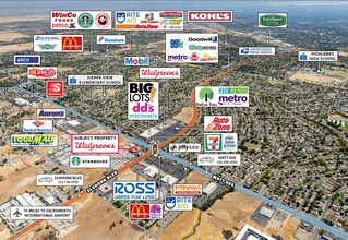 6819 Watt Ave, North Highlands, CA - AERIAL map view