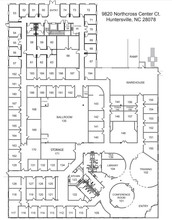 9820 Northcross Center Ct, Huntersville, NC for lease Floor Plan- Image 1 of 1