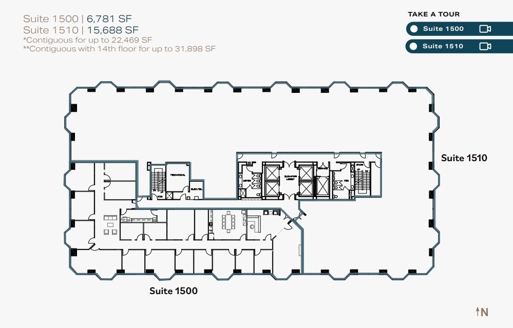 550 W C St, San Diego, CA for lease Floor Plan- Image 1 of 1