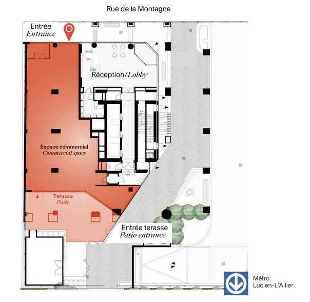 1020 Rue De La Montagne, Montréal, QC for lease - Site Plan - Image 2 of 2