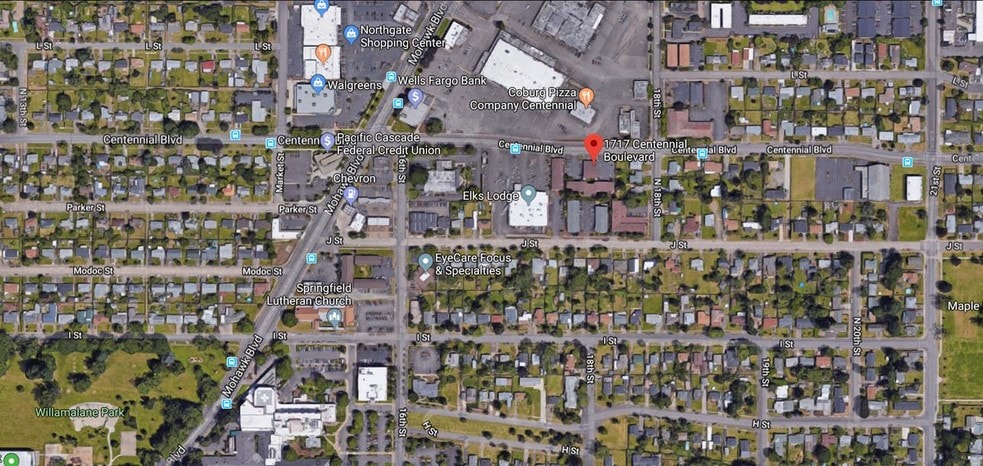 1717 Centennial Blvd, Springfield, OR for lease - Aerial - Image 2 of 2
