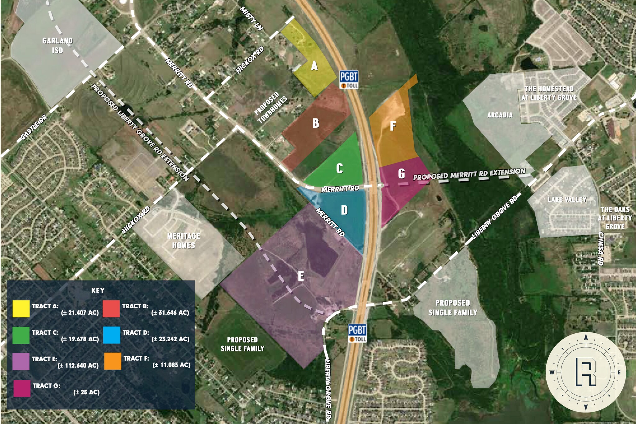 8318 Merritt Rd, Rowlett, TX for sale Aerial- Image 1 of 1