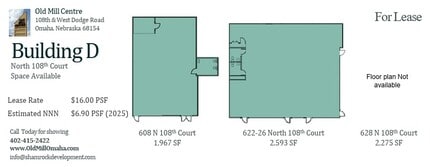 622 N 108th Ct, Omaha, NE for lease Floor Plan- Image 1 of 3