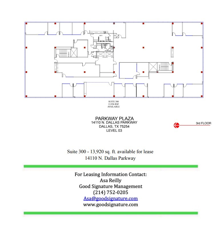 14110 N Dallas Pky, Dallas, TX for lease Floor Plan- Image 1 of 1