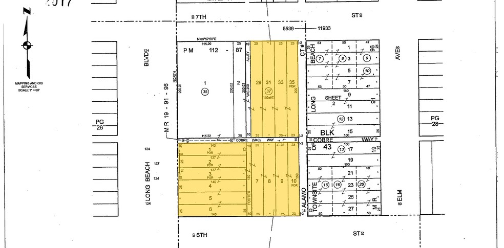 600 Long Beach Blvd, Long Beach, CA for lease - Plat Map - Image 2 of 9