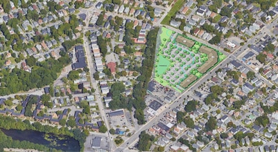 520 Park Ave, Worcester, MA - AERIAL  map view