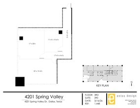 4201 Spring Valley Rd, Dallas, TX for lease Site Plan- Image 2 of 2