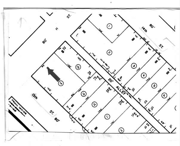 1308 H St, Modesto, CA for lease - Plat Map - Image 2 of 7