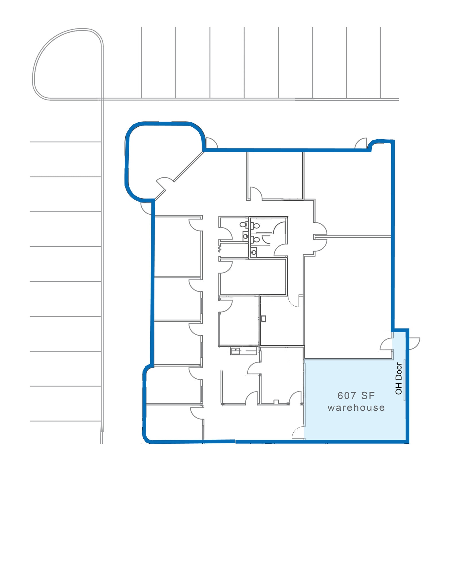 6100 NW 2nd St, Oklahoma City, OK for lease Floor Plan- Image 1 of 2