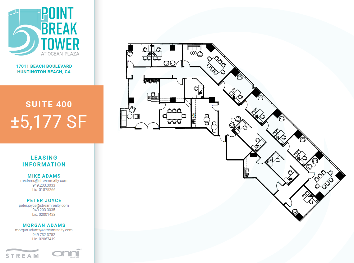 17011 Beach Blvd, Huntington Beach, CA for lease Floor Plan- Image 1 of 2