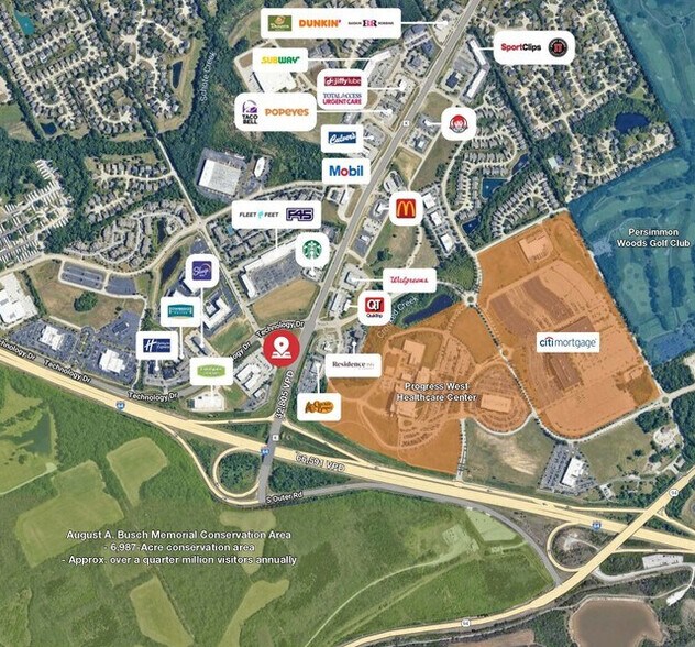 1110 Technology Dr, O'Fallon, MO for sale - Aerial - Image 2 of 4