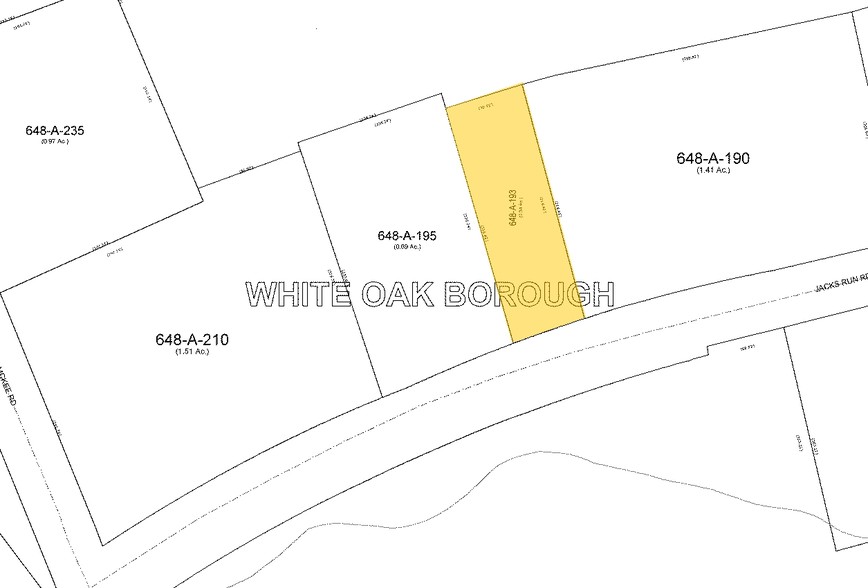 3021 Jacks Run Rd, Mckeesport, PA for lease - Plat Map - Image 2 of 19