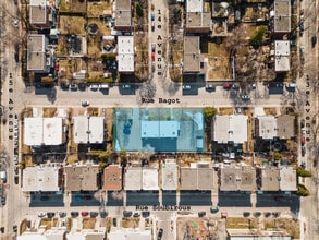 3505 rue Bagot, Montréal, QC - AERIAL  map view