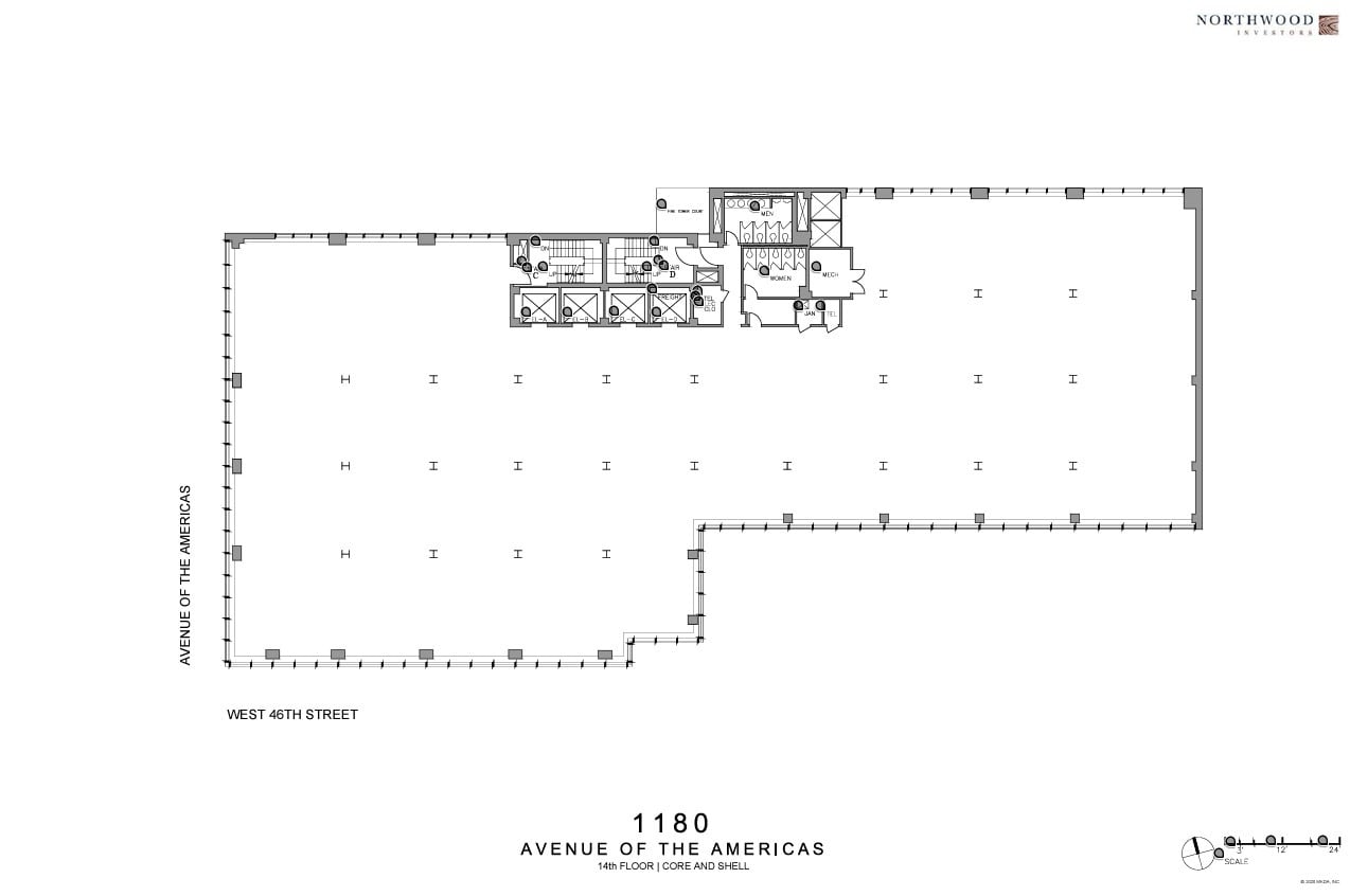 1180 Avenue of the Americas, New York, NY for lease Floor Plan- Image 1 of 1