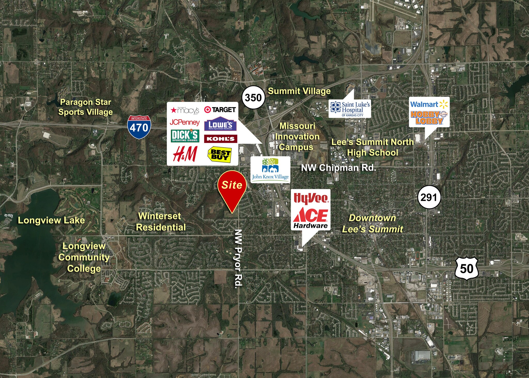 NW Pryor Rd NW O'Brien Rd, Lees Summit, MO 64081 Woodside Ridge Commercial