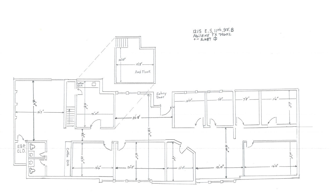 1215-1219 E South 11th St, Abilene, TX for lease Floor Plan- Image 1 of 1
