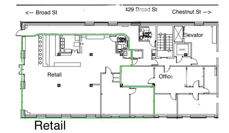 429 Broad St, Chattanooga, TN for lease Floor Plan- Image 1 of 4