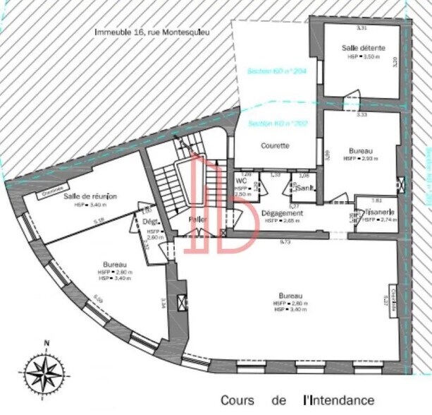 Office in Bordeaux for lease - Floor Plan - Image 2 of 5