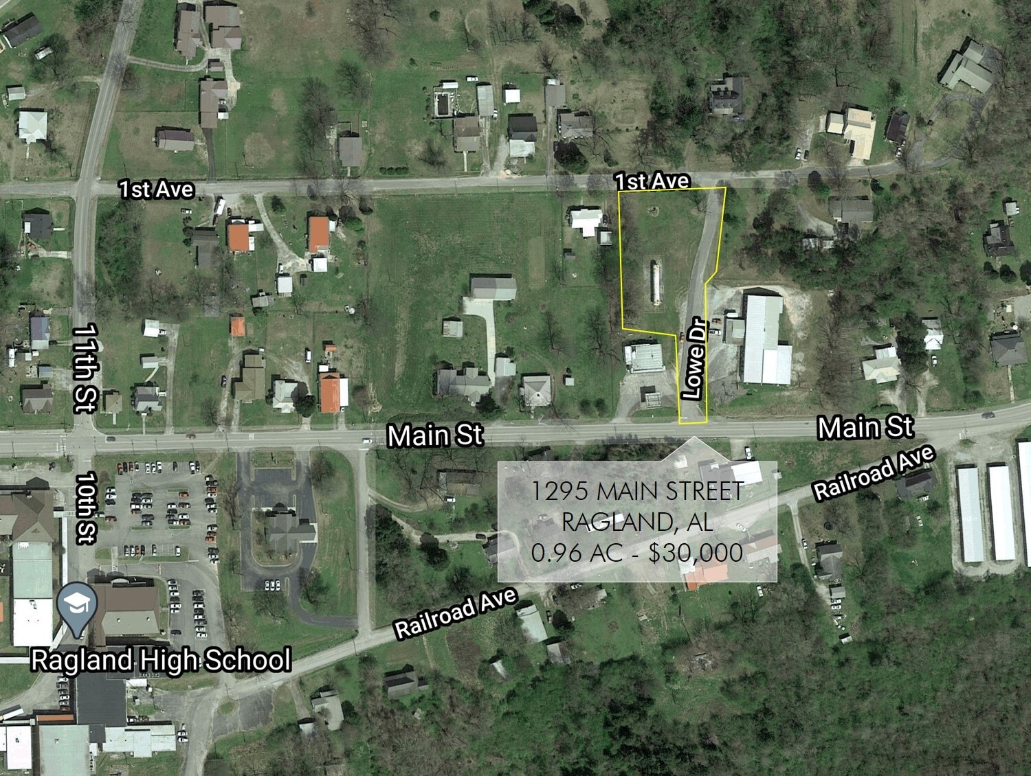 1295 Main St, Ragland, AL for sale Building Photo- Image 1 of 2