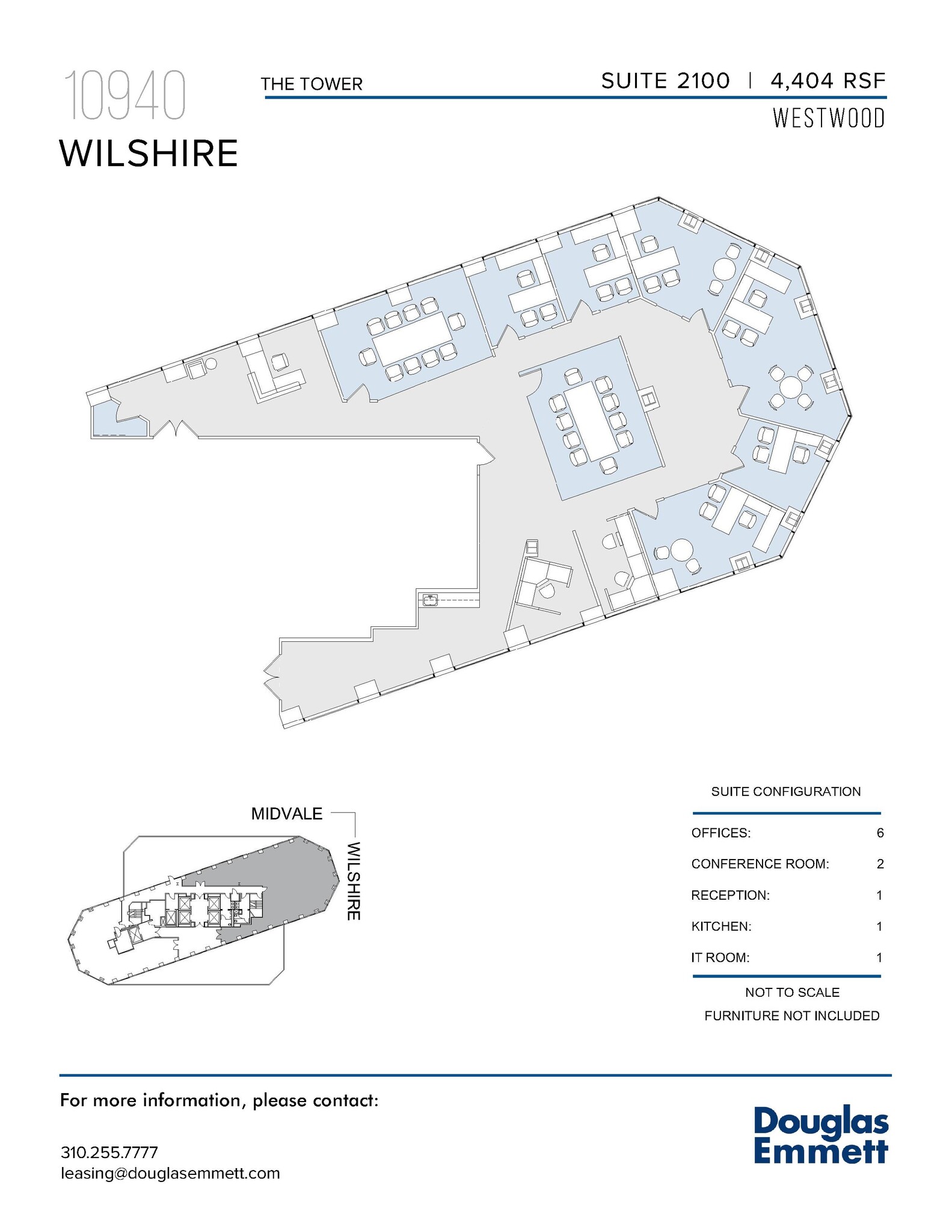 10940 Wilshire Blvd, Los Angeles, CA for lease Floor Plan- Image 1 of 1