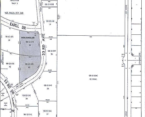3311-3347 W Earll Dr, Phoenix, AZ for lease - Plat Map - Image 3 of 7