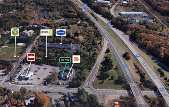 460-490 King St, Franklin, MA - aerial  map view - Image1