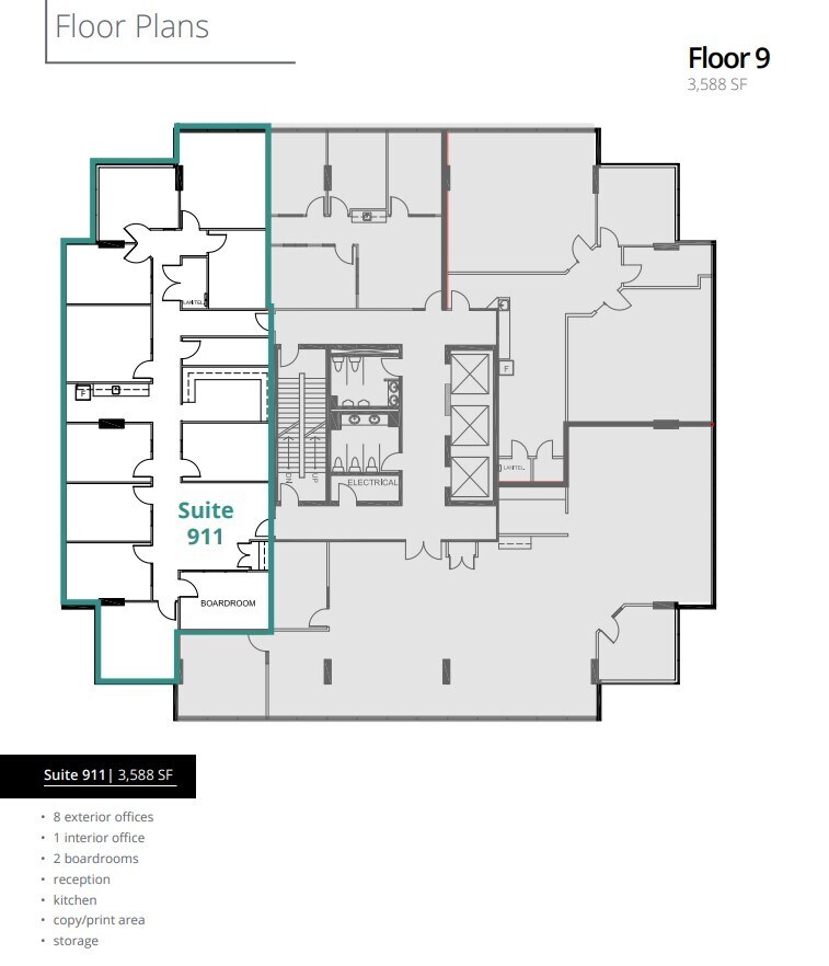 910 7th Ave SW, Calgary, AB for lease Floor Plan- Image 1 of 1