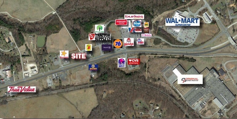 Richmond Hwy., Appomattox, VA for sale Aerial- Image 1 of 3