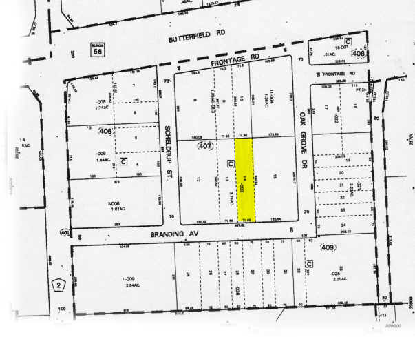 1430 Branding Ln, Downers Grove, IL for sale - Plat Map - Image 2 of 6