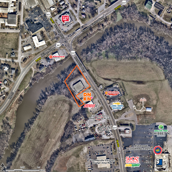 1107 Huntsville Hwy, Fayetteville, TN for lease - Aerial - Image 2 of 8