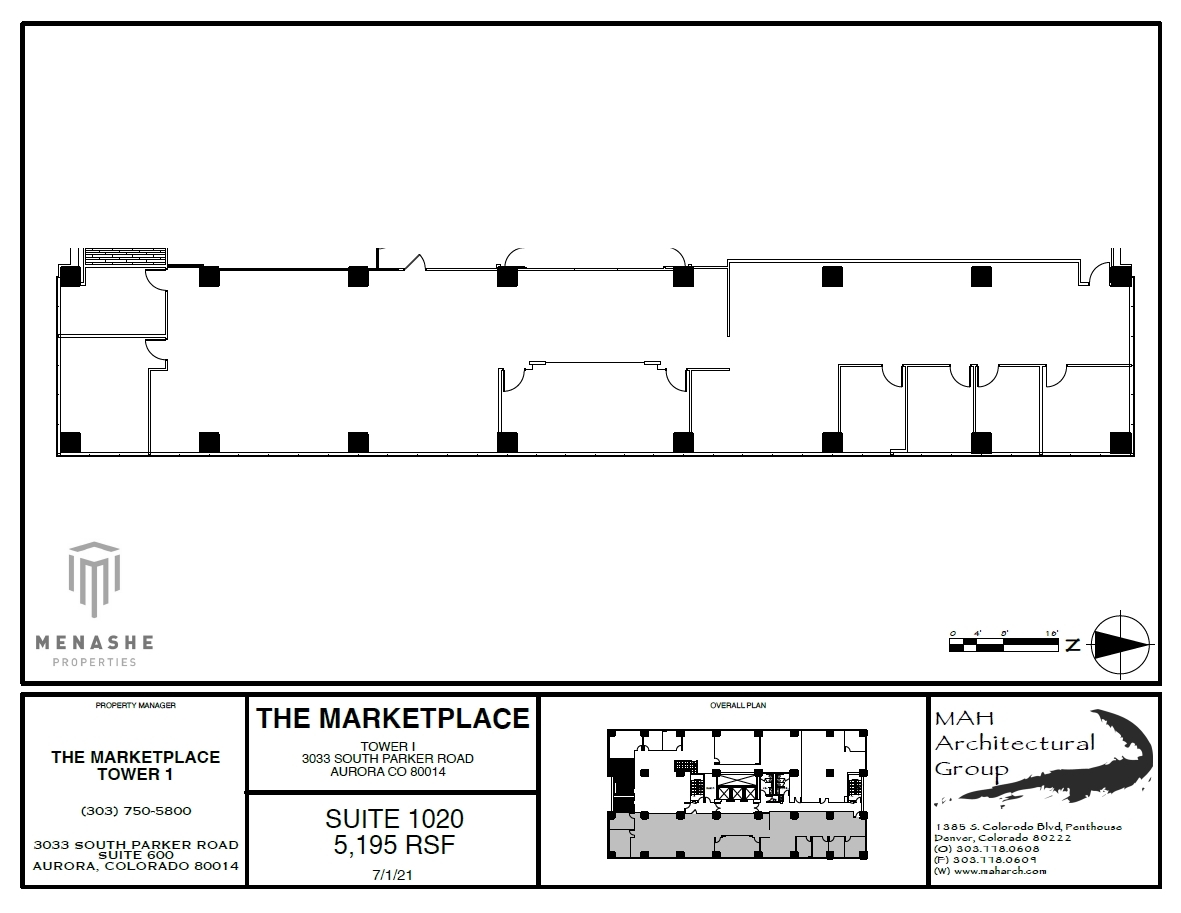 3025 S Parker Rd, Aurora, CO for lease Floor Plan- Image 1 of 1