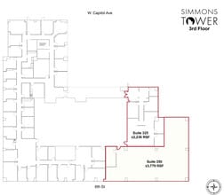 425 W Capitol Ave, Little Rock, AR for lease Floor Plan- Image 1 of 2