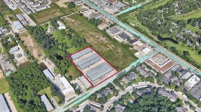 16721 Hollister St, Houston, TX - AERIAL map view