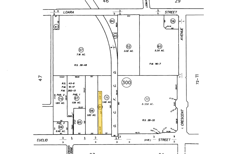 710 N Euclid St, Anaheim, CA for lease - Plat Map - Image 2 of 9