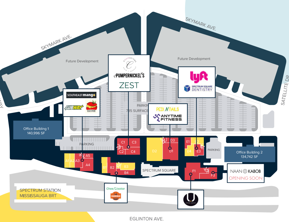 5027 Spectrum Way, Mississauga, ON for lease Site Plan- Image 1 of 1