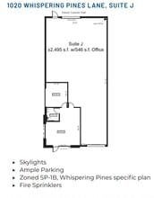1050 Whispering Pines Ln, Grass Valley, CA for lease Floor Plan- Image 1 of 1