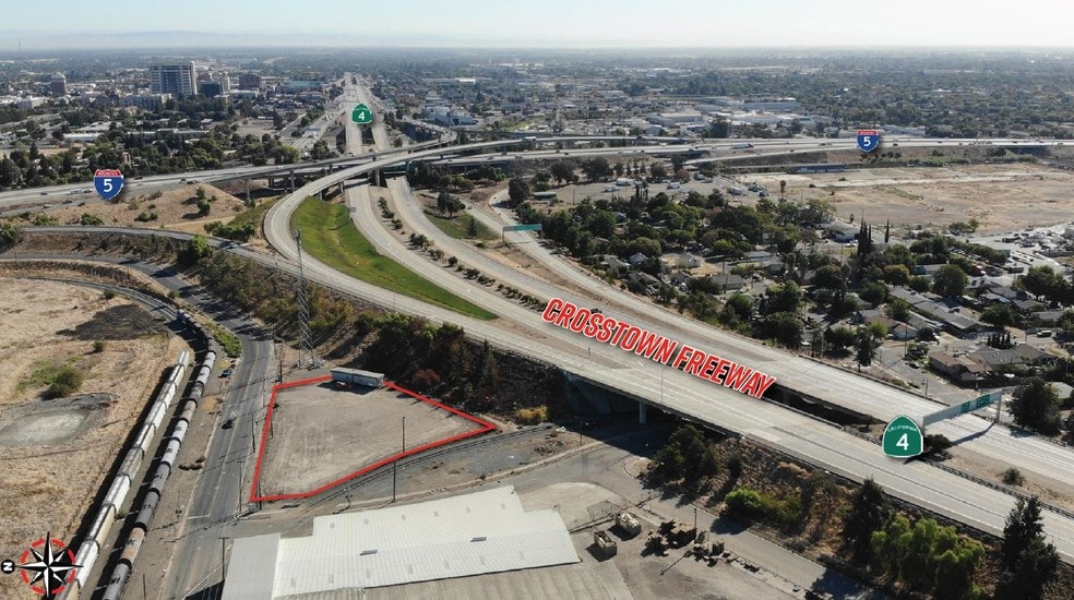 1224 W Washington St, Stockton, CA for lease - Aerial - Image 3 of 3