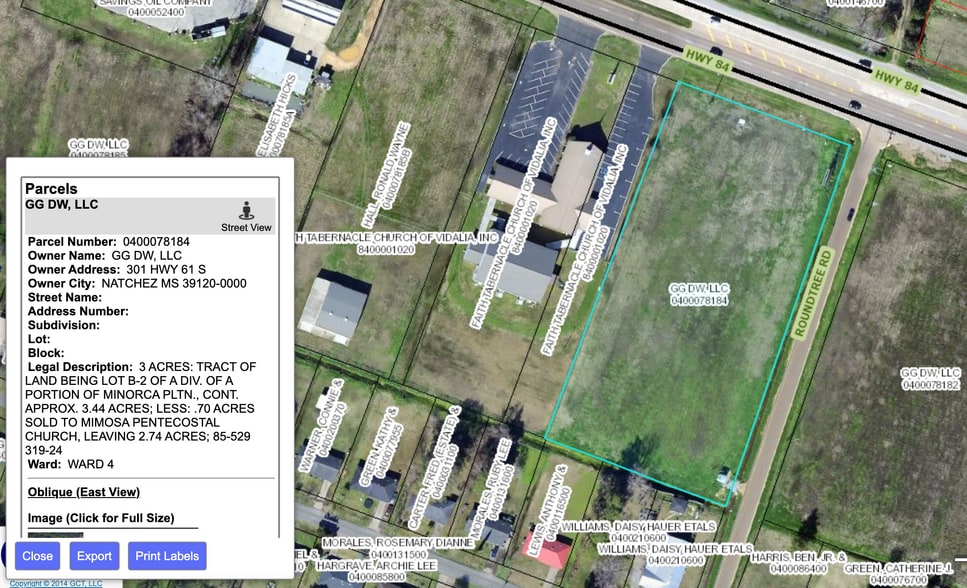 Highway 84, Vidalia, LA for sale - Primary Photo - Image 1 of 1