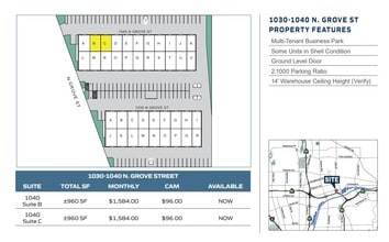 1040 N Grove St, Anaheim, CA for lease Floor Plan- Image 1 of 1
