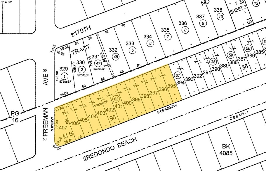 4177-4193 W Redondo Beach Blvd, Lawndale, CA for lease - Plat Map - Image 2 of 7