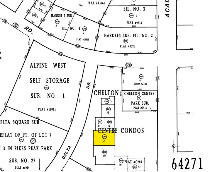 1990 S Academy Blvd, Colorado Springs, CO for sale - Plat Map - Image 3 of 4
