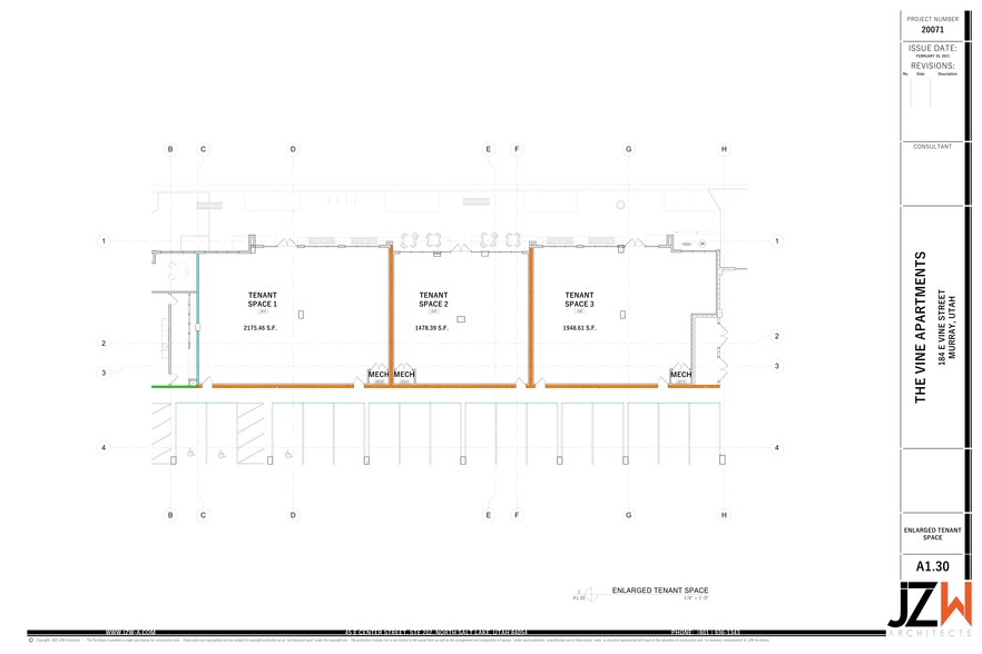 184 E Vine St, Murray, UT for lease - Site Plan - Image 2 of 2