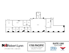 1700 Pacific Ave, Dallas, TX for lease Floor Plan- Image 1 of 2