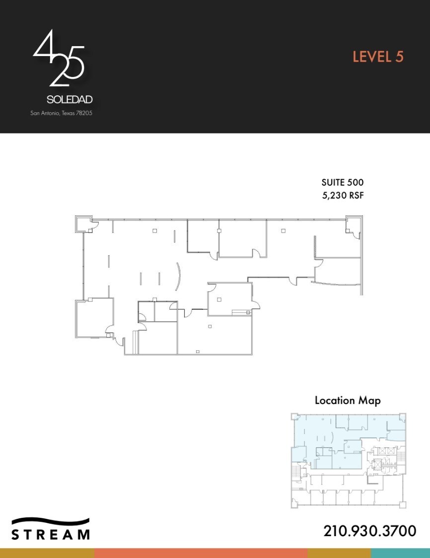 425 Soledad St, San Antonio, TX for lease Floor Plan- Image 1 of 1