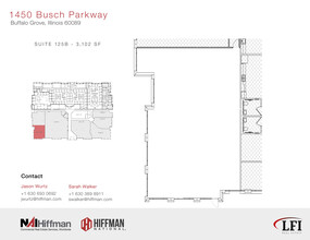 1450 Busch Pky, Buffalo Grove, IL for lease Floor Plan- Image 1 of 2