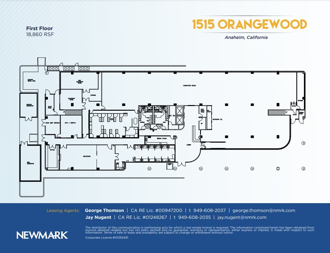 1515 E Orangewood Ave, Anaheim, CA for lease Floor Plan- Image 1 of 1